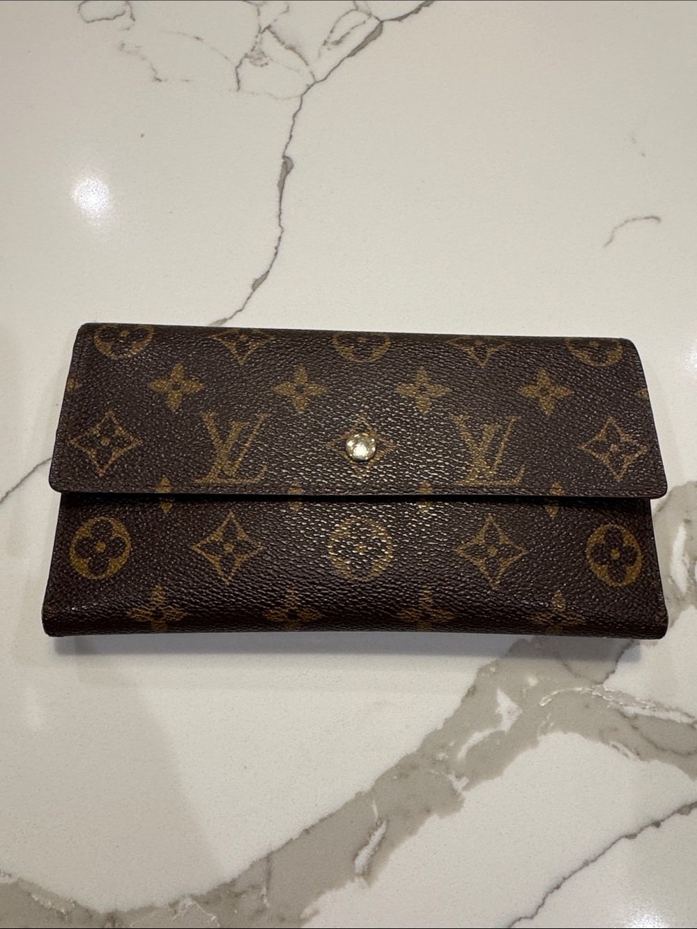 Louis Vuitton Monogram Canvas Porte Tresor International Wallet - Brown
